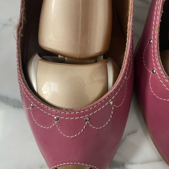 Marc Jacobs Peep Toe Raspberry Pumps Size 11 - Picture 4 of 10